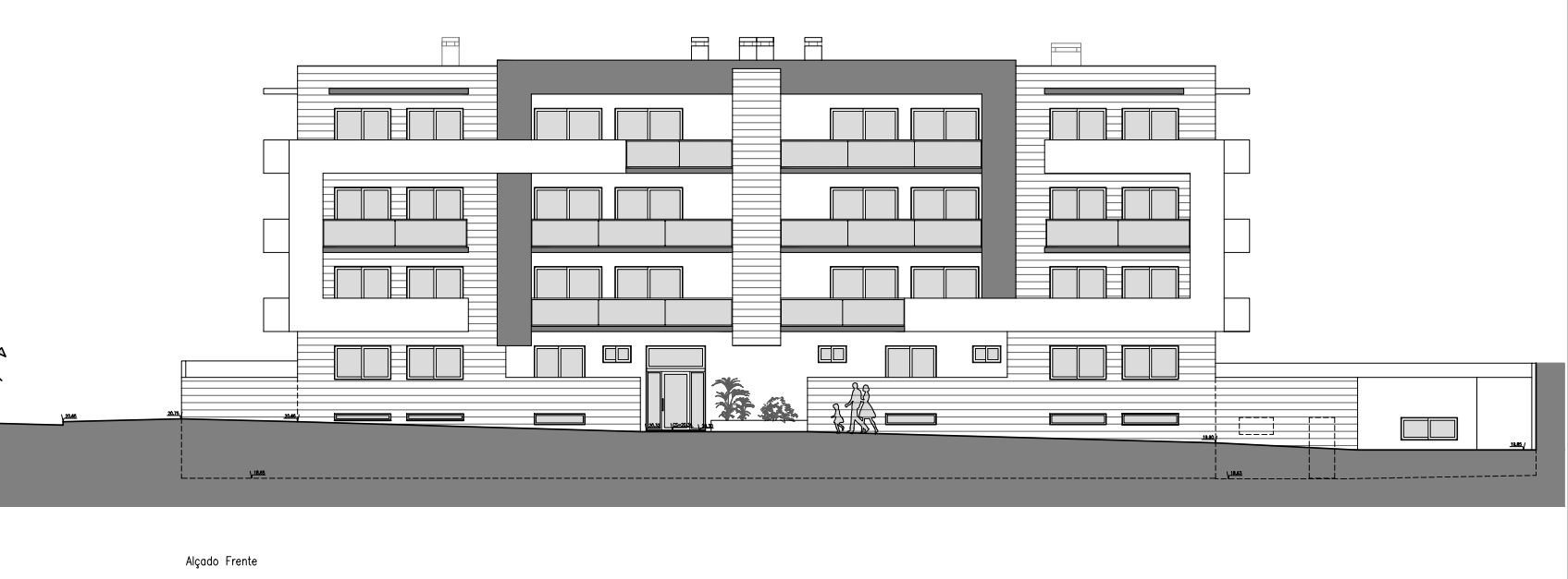 fachada edifício Hercules apartamentos novos para venda em Setúbal
